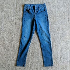 High waisted skinny jeans